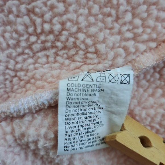 O'Neill fleeci zip up pink hoodie sweatshirt size 6 pink hooded - Picture 16 of 16